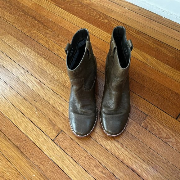 Cole Haan Olive Ankle Boots - Picture 5 of 10